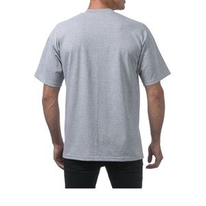 Pro Club Men's Heavyweight Cotton Short Sleeve Crew Neck T-Shirt 101-GRY-M